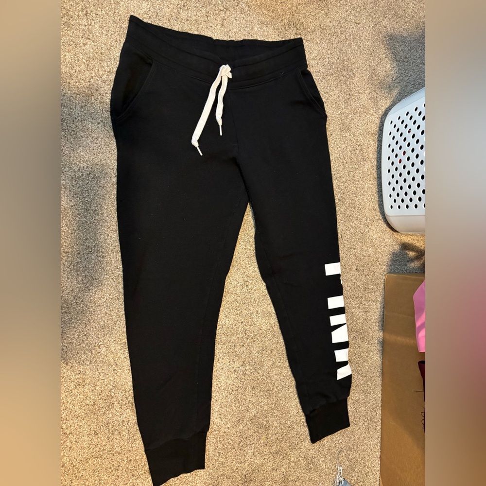 PINK joggers Color: black size: medium